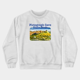 Pictograph Cave State Park, Montana Crewneck Sweatshirt